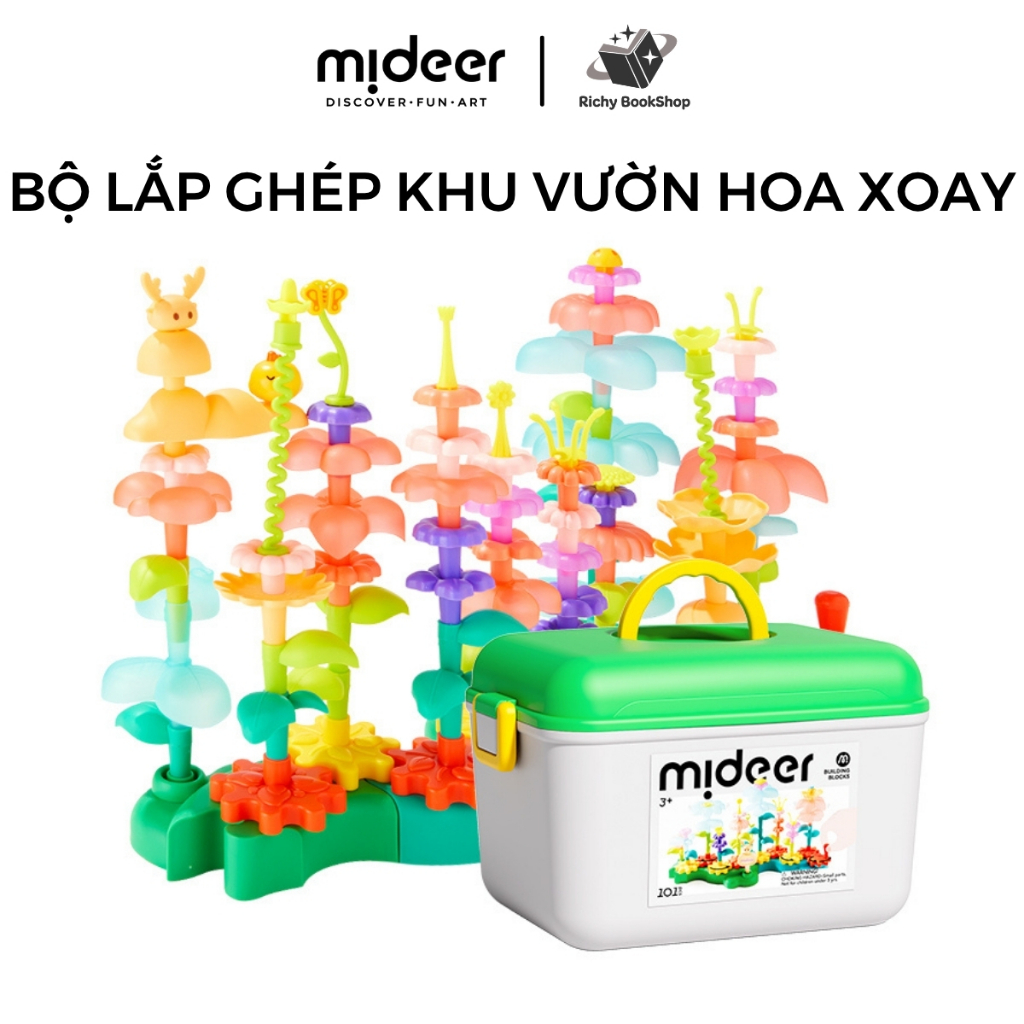 Bộ lắp ghép khu vườn hoa xoay kỳ diêu Mideer Rotating Garden Puzzle Blocks