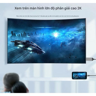 Cáp chuyển điện thoại sang HDMI 8 chân Titan LN 2M - Kết Nối TV, Màn Hình, Máy Chiếu Chuẩn 1080P HD