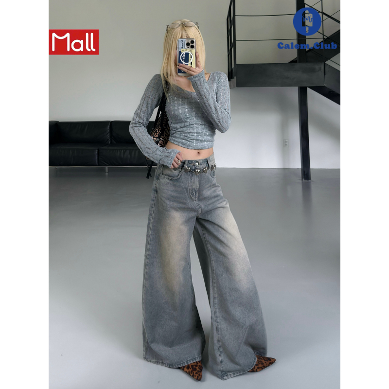 Calem.Club - Quần Jeans Ống Rộng Ver 2 WIDE LEG tôn dáng cạp cao form unisex nam nữ quần jean nữ | BigBuy360 - bigbuy360.vn