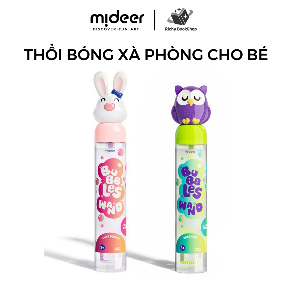 Ống thổi bong bóng xà phòng cho bé - Mideer Bubbles Wand
