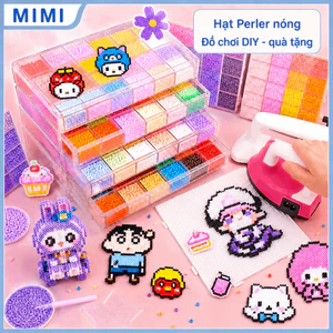 【Combo Đầy Đủ】Bộ Hạt Perler DIY 2.6mm, Kèm Bàn Ủi Và Khuôn Ghép, Đồ Chơi Sáng Tạo Cho Bé,Đồ Chơi Thủ Công DIY，Giải nén