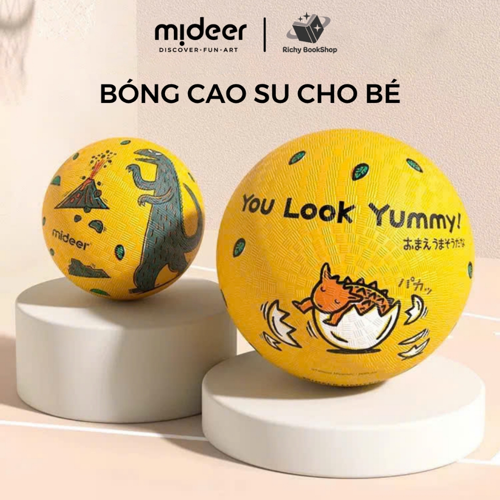 Bóng Cao Su Bơm Hơi, Đồ Chơi Vận Động Cho Bé Mideer Playground Ball