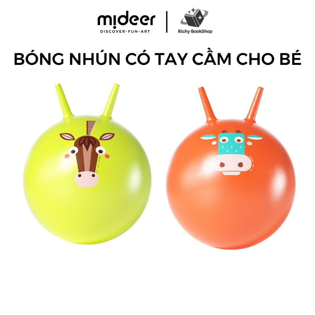 Bóng nhún có tay cầm Mideer Sensory Training Bounce Ball, Bóng nhún rèn luyện giác quan cho bé