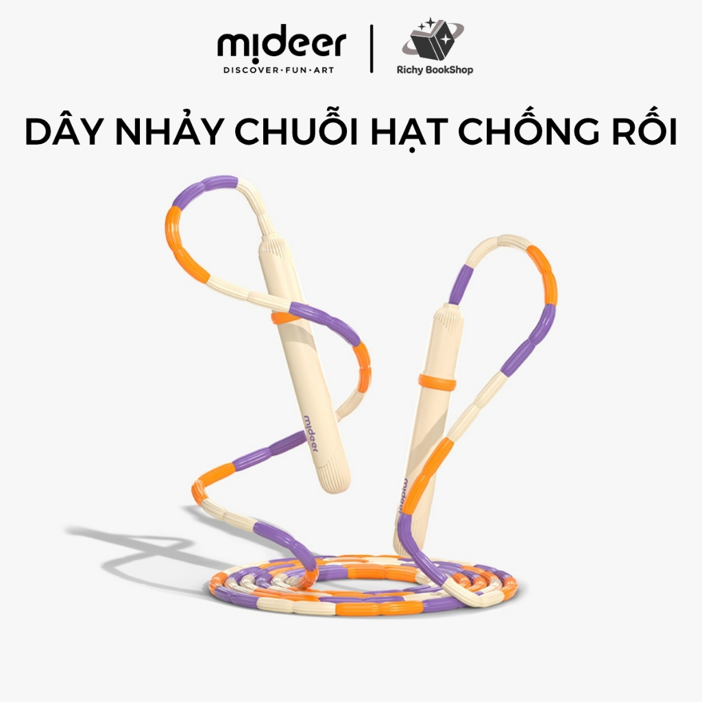 Dây nhảy thể dục chuỗi hạt chống rối Mideer Soft Beaded Jump Rope