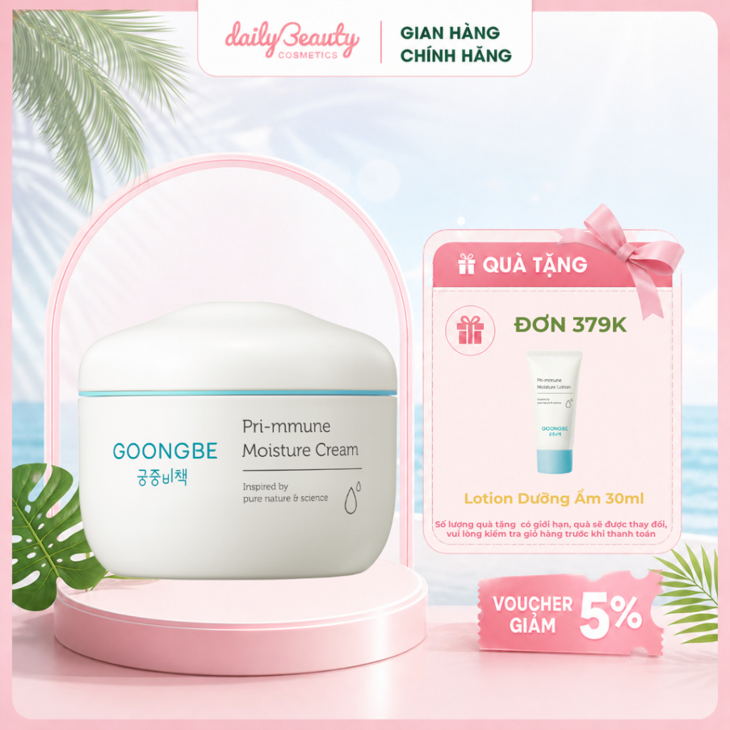 Kem Dưỡng Ẩm GOONGBE Primmune Moisture Cream Dành Cho Da Nhạy Cảm 180ml ...