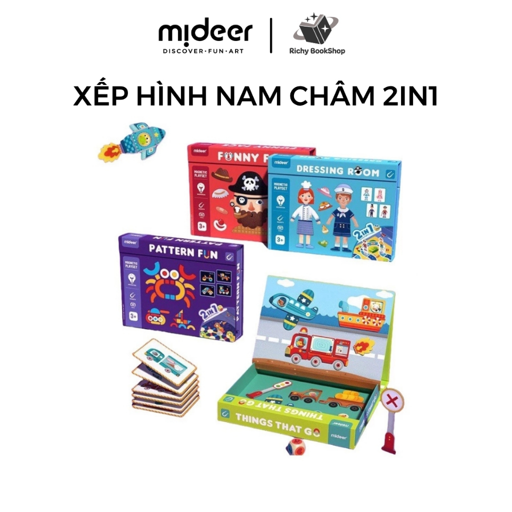 Đồ Chơi Xếp Hình Nam Châm Mideer Magenetic Game