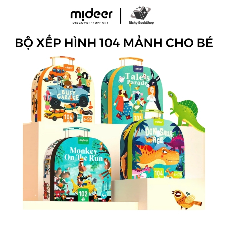 Đồ Chơi Xếp Hình Cao Cấp Mideer Vali Gift Box Puzzle