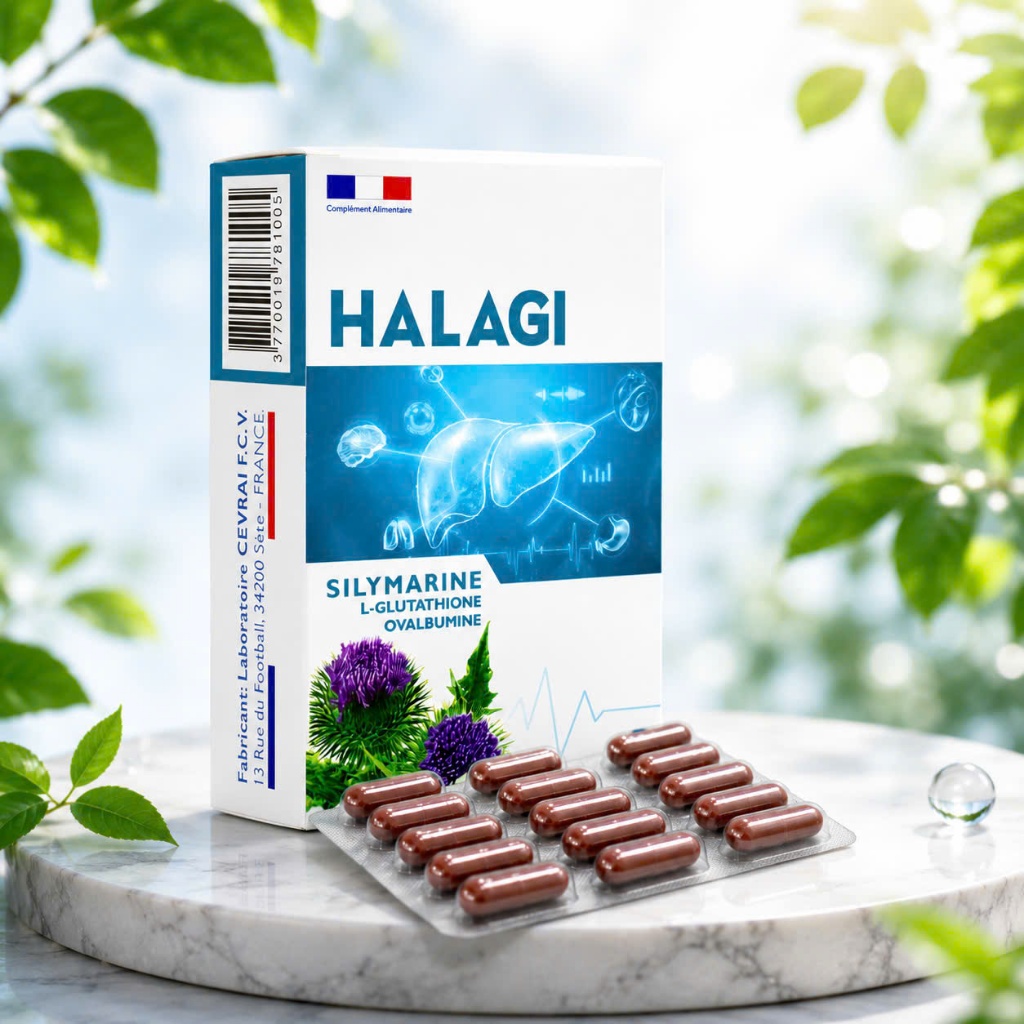 HALAGI Silymarine Bổ Gan Giải Độc Gan Hỗ Trợ Giảm Men Gan Bảo Vệ Chức Năng Gan Hộp 30 Viên