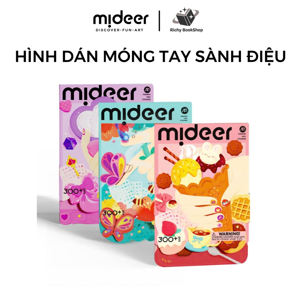 Nail Sticker Dán Móng Tay Giả Cho Bé Gái - Mideer Nail stickers