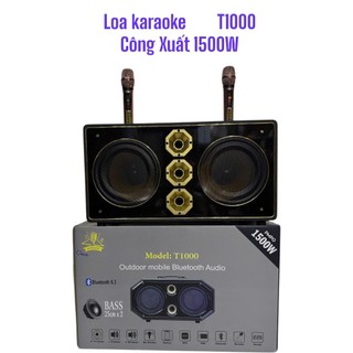 Loa Karaoke LMK audio T1000 2 Bass 25CM, 4 Trung, 3 Treble, Công Suất 1500w Tích Hợp Chỉnh Bass Treble Echo Reverb Delay