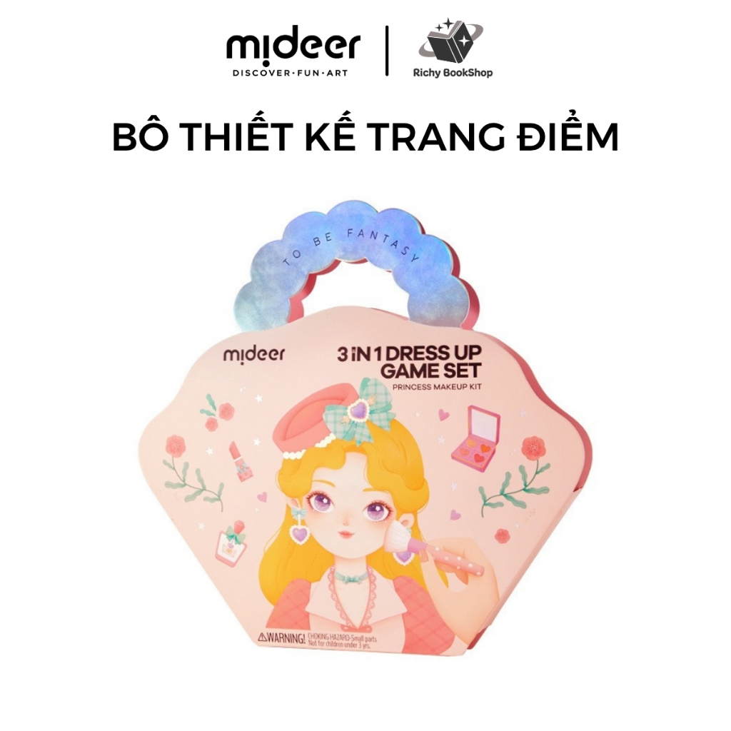Bộ trang điểm thiết kế thời trang Mideer 3 trong 1 Princess Fantasy Makeup