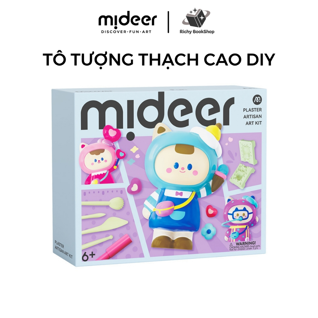 Tô tượng thạch cao mini DIY tự làm cho bé Mideer Plaster Artisan Art Kit