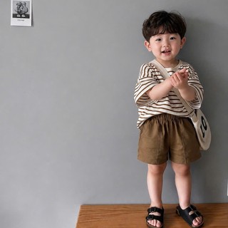 Quần đùi cho bé Batala Kids quần short bé trai bé gái vải Linen Hàn Quốc mềm mát an toàn cho bé từ 10-22kg