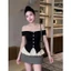 _DORY CHIC_ÁO baby trễ vai phối ren, Áo nữ siêu tôn dáng dễ phối đồ cho các nàng A003