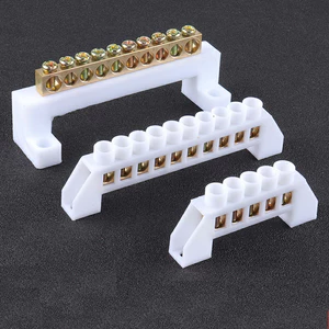 Cầu đấu trung tính cầu đấu tiếp địa cầu đấu mát 5P 7P 10P 12P có kèm chân đế