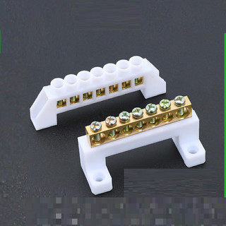 Cầu đấu trung tính cầu đấu tiếp địa cầu đấu mát 5P 7P 10P 12P có kèm chân đế