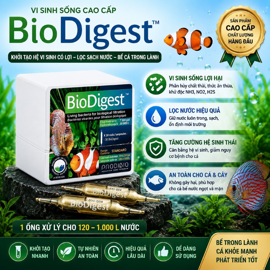 Prodibio Bio Digest - Vi sinh sống cao cấp nhập khẩu từ Pháp giúp xử lý ...