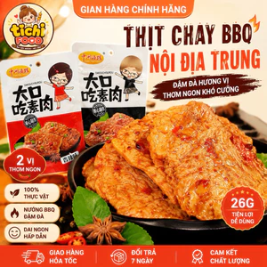 Thịt Chay BBQ Nội Địa Trung 26g | Đồ Ăn Vặt Cay Thơm Đậm Vị