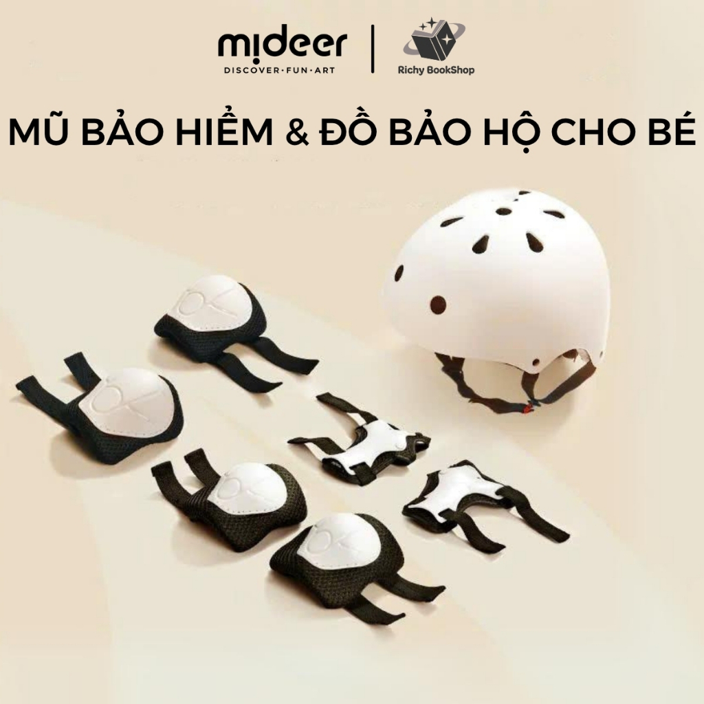 Mũ bảo hiểm và đồ bảo hộ cho bé Mideer