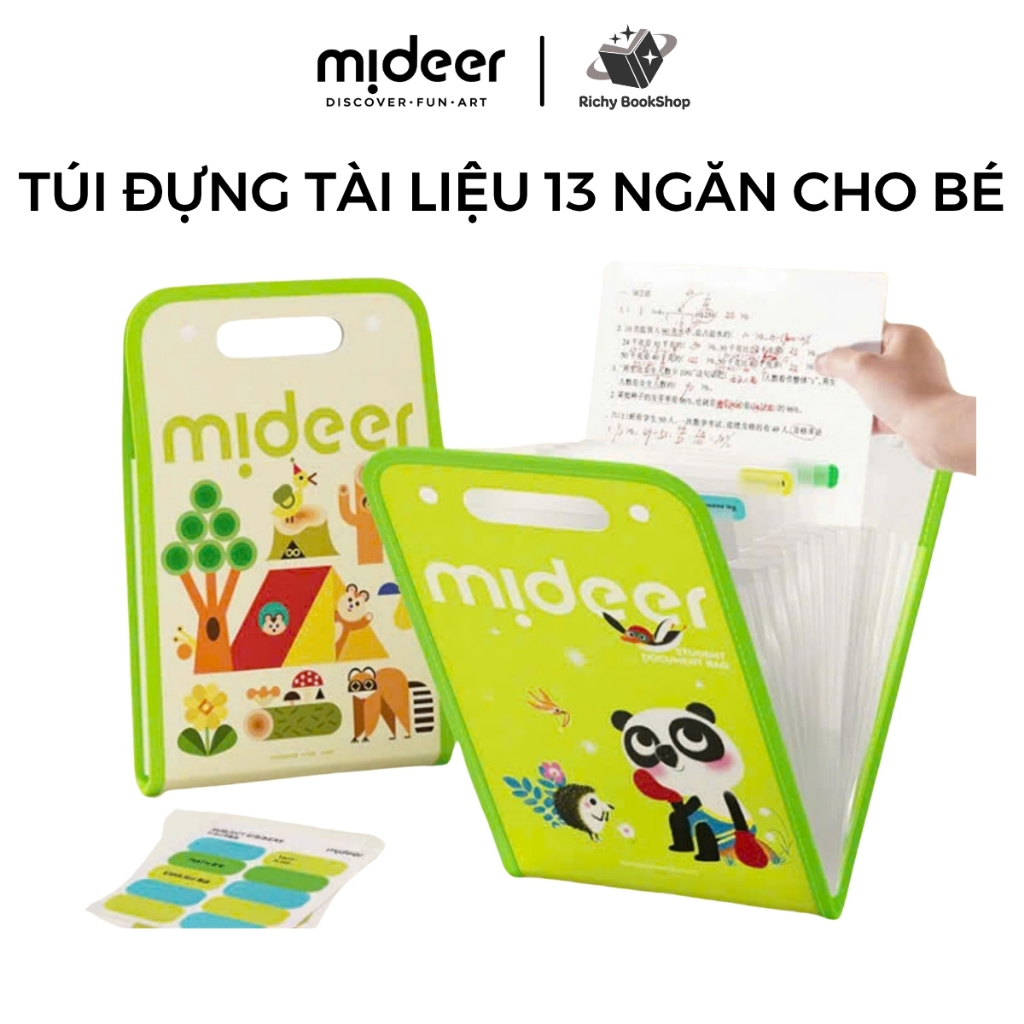 Túi Đựng Tài Liệu Khổ A4 Mideer Accordion Folder, Túi Đựng Hồ Sơ Cầm Tay 13 Ngăn