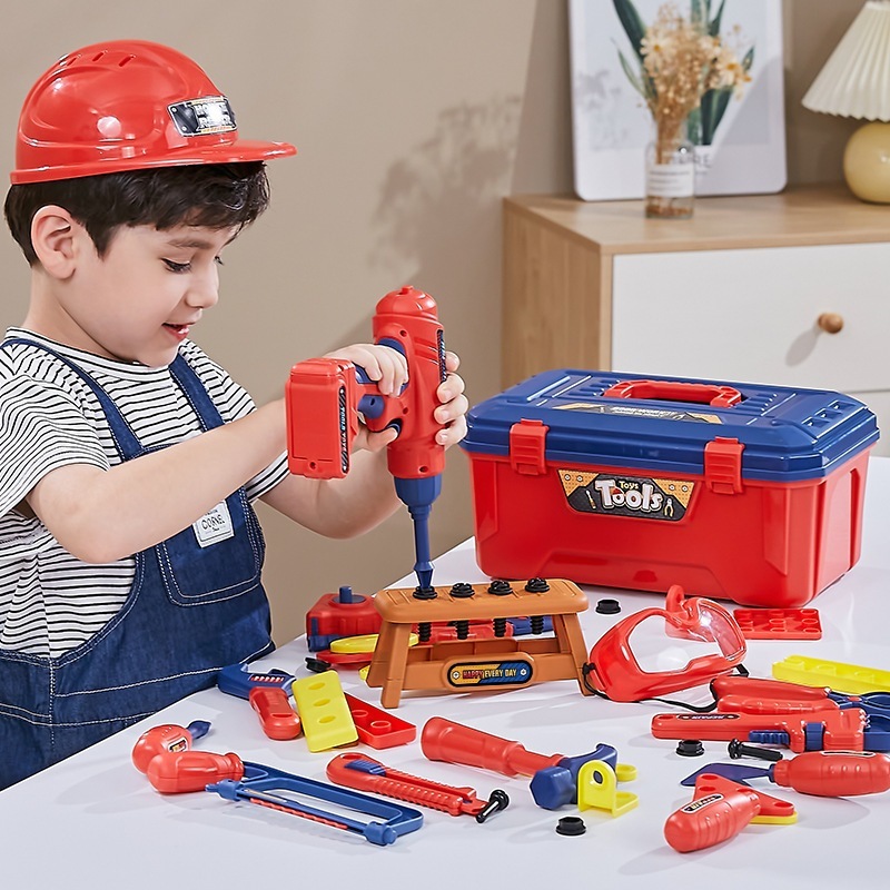 ộ Đồ Chơi Lắp Ráp Dụng Cụ Kĩ Sư Sửa Chữa Đồ Chơi Lắp Ráp DIY Bé Trai Hộp Dụng Cụ  Đa Năng- PUPU HOUSE