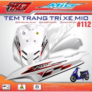 TEM XE MIO SPORT #112 (CHẤT LIỆU CAO CẤP - SIÊU NÉT - SIÊU ĐẸP - SIÊU CUTE)