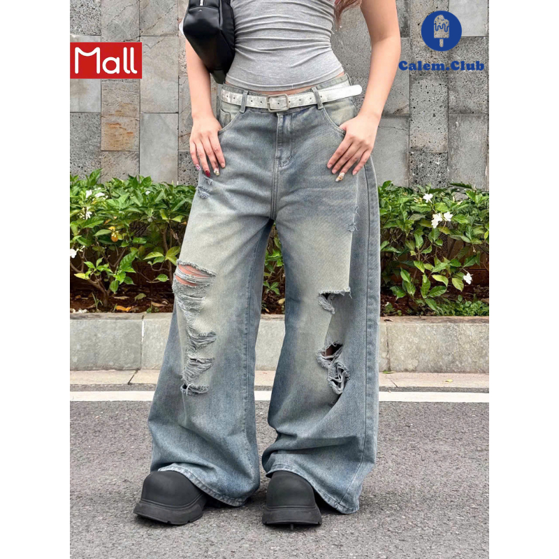 Quần Jean Ver.3 Dài Fold Series Calem.Club chất liệu Denim form nam nữ phong cách trẻ trung năng động