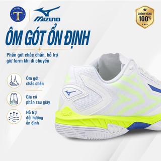 Giày Cầu Lông Mizuno Wave Claw EL 2 Chính Hãng – Nhẹ, Bám Sân, Phản Tạt Nhanh, Êm Chân