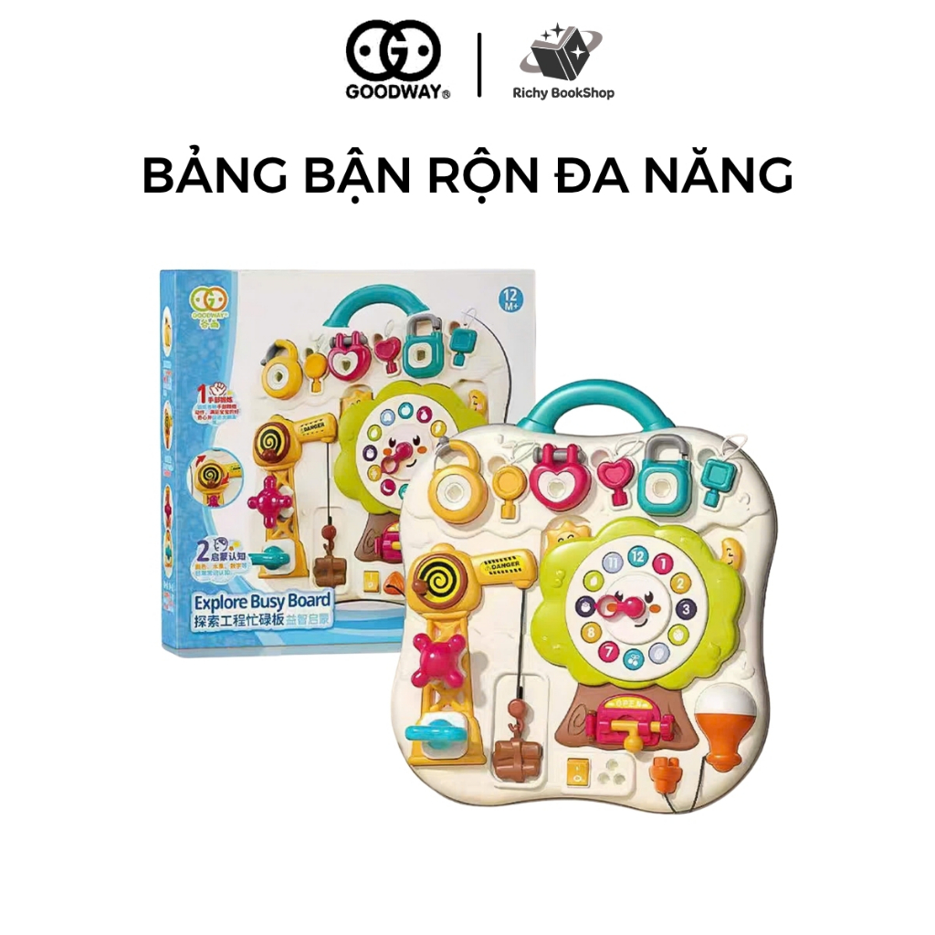 Bảng bận rộn cho bé Goodway Activity Busy Board, bàn đồ chơi bận rộn cho bé 1 2 3 4 5 tuổi