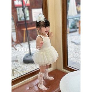 Váy trắng Tutu- BabyBeer design