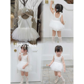Váy trắng Tutu- BabyBeer design