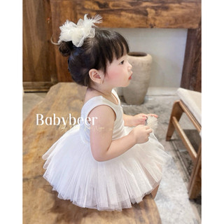 Váy trắng Tutu- BabyBeer design