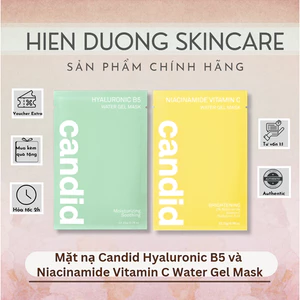 Mặt nạ Candid Hyaluronic B5 và Niacinamide Vitamin C Water Gel Mask | Cấp ẩm, phục hồi và dưỡng sáng