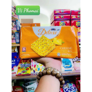 Bánh quy kẹp kem bơ đậu phộng Deluxe túi 184g