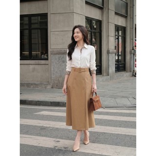 [SALE 14-16/7] Áo Sơ Mi Tay Dài Phối Kẻ Caro SOLIIN Chất Liệu Cao Cấp Áo Sơ Mi Công Sở | BERRY SHIRT