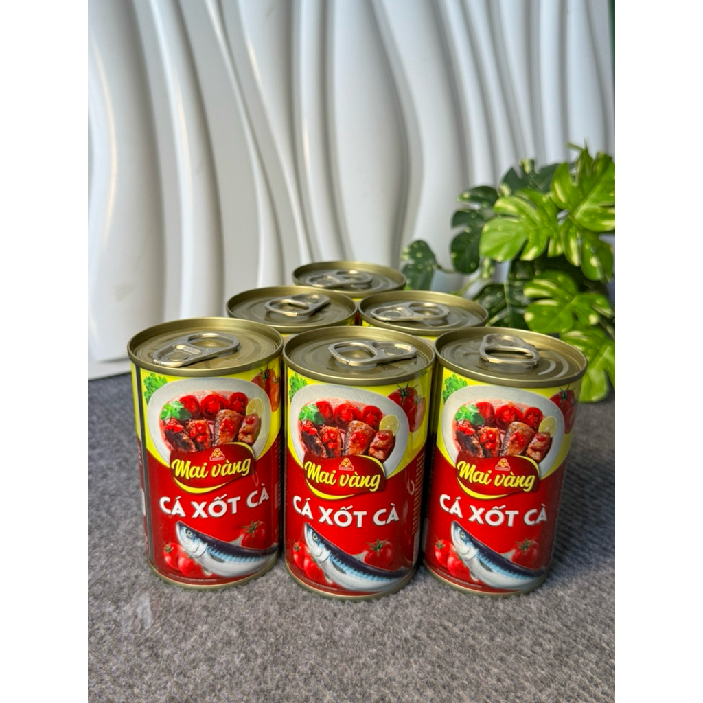 Vissan Combo 6 hộp Cá Xốt Cà Mai vàng 150g Chính Hãng, Date Mới