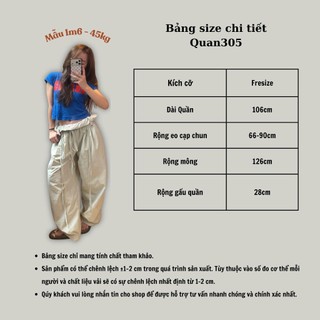 Quần Ống Rộng Nữ Cạp Gập Vải Gió Dáng Cong Phối Dây Buộc Nơ Tôn Dáng Thời Trang Hàn Quốc 247Store Quan305