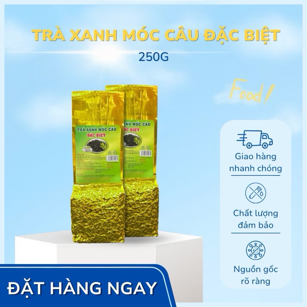 Tâm Châu Trà Xanh Móc Câu Đặc Biệt 250G Chính Hãng