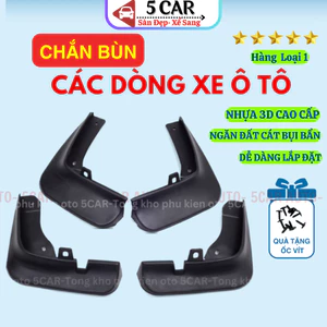 Bộ Chắn Bùn bánh Xe Ô TÔ-Các Dòng Xe- kèm Ốc Vít, Chuẩn form, Bảo vệ xe hiệu quả, Dễ Dàng Lắp Đặt Tại Nhà- Hàng cao cấp