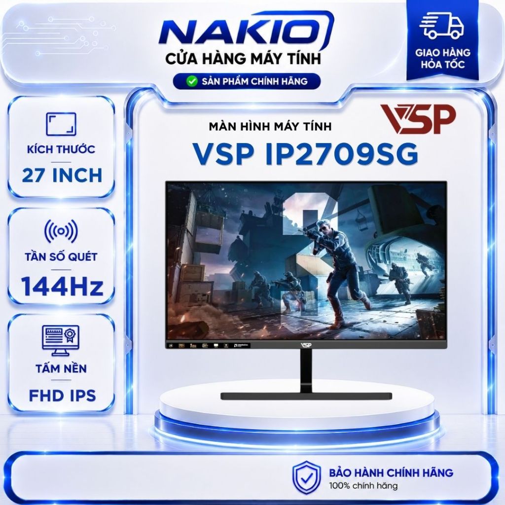 Màn Hình VSP IP2709SG (27 inch / IPS / FHD / 144Hz / 1ms) - Bảo hành ...