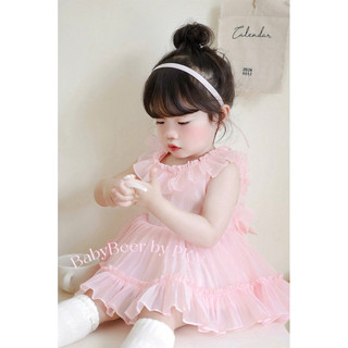 od 2ngay{Chính phẩm BabyBeer} Váy Hồng Xoè mùa hè cho bé- chất liệu tầm xốp/ váy nàng thơ cho bé