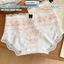 Quần Lót Nữ Cotton Phối Ren Đính Nơ Dễ Thương, Quần Chip Nữ Cạp Vừa Đáy May Kháng Khuẩn ZANABRA L5410