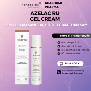 Kem Gel Sesderma Azelac RU Gel Cream Làm Sáng Da, Hỗ Trợ Giảm Thâm Sạm 50ml