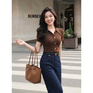 [SALE 14-16/7] Quần Dài Nữ Dáng Suông SOLIIN Chất Liệu Giả Bò Phong Cách Thanh Lịch Công Sở