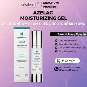 Gel Dưỡng Ẩm & Làm Dịu Da Đỏ, Da Dễ Kích Ứng Sesderma Azelac Moisturizing Gel 50ml