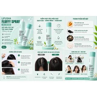 Dầu Gội Khô LIFUSHA 150ml Cho Bé & Gia Đình – Dry Shampoo Xịt Khử Dầu Tóc, Giảm Bết Tóc, Tạo Phồng