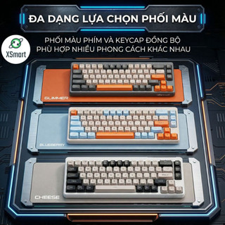 Bàn Phím Không Dây Core X Free Wolf M68 - Bluetooth 5.3 Kết Nối Đa Năng Led Pro Pin Sạc