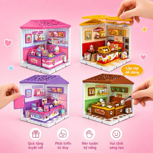 bộ đồ chơi DIY lắp ráp mô hình nhà hàng,quán cà phê