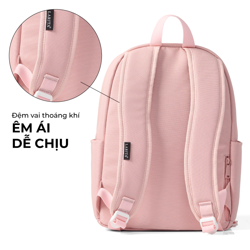 Balo Nam Nữ Larita CLASSIC BASIC 13" - Đựng Laptop 13 Inch, Nhỏ Gọn, Chất Liệu Vải Bền Bỉ, Kháng Nước Tối Ưu | BigBuy360 - bigbuy360.vn