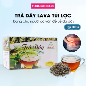Trà dây LAVA cho người trào ngược - Hộp 30 túi lọc chiết xuất hoàn toàn từ chè dây